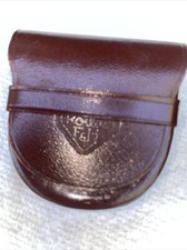 Vtg Rollei F H Brown Leather Lens Case Made In Germany EUC