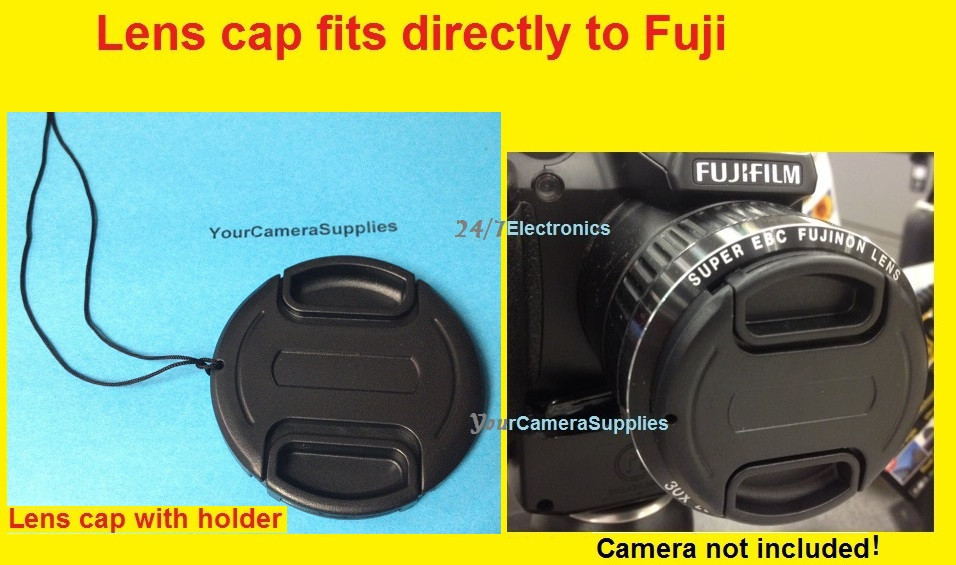 FRONT SNAP-ON LENS CAP 58mm  DIRECTLY TO FUJI S9000 S9100 S9500 S9600+HOLDER