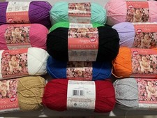 Hilo para bebé Anne Geddes (corazón rojo) madeja de 3,5 oz - Elige tu color - Nuevo