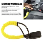Steering Wheel Lock with 2 Keys Anti Theft Universal Fit Seat Belt Lock for Cars