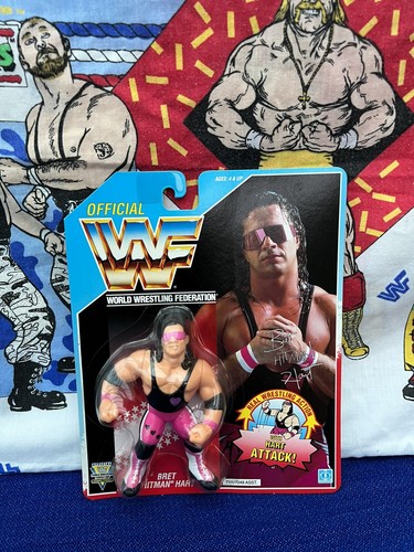 Official WWF, 1992 Hasbro MOC Bret �Hitman� Hart O...