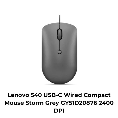 Lenovo 540 USB-C Wired Compact Mouse Storm Grey GY51D20876 2400