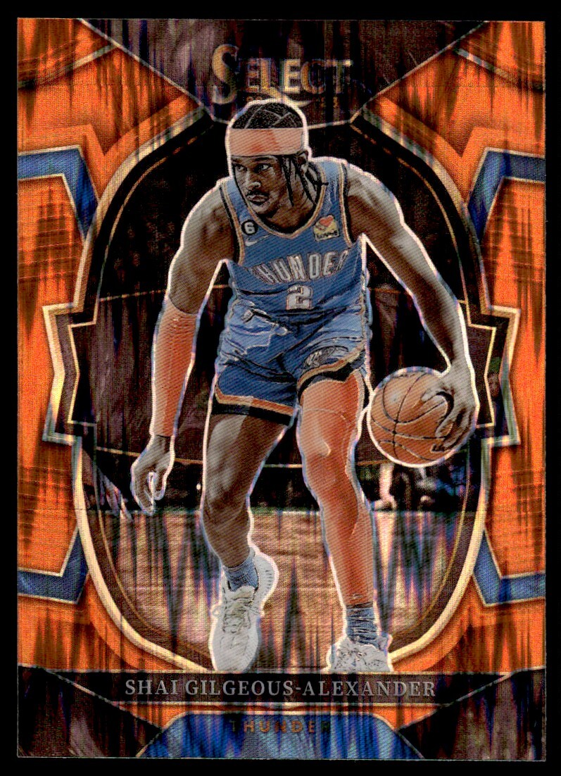 Shai Gilgeous-Alexander 2022-23 Panini Select Orange Flash Prizm 