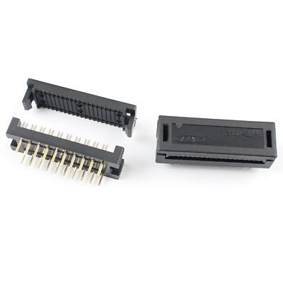 50Pcs 2.54mm x 7.62mm Pitch 20 Pin Male Header FD IDC Cable Transition Connector