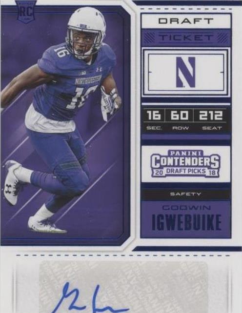 2018 Panini Contenders Draft Picks Godwin Igwebuike #260 - 1 of 2