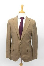 NWT 3195 Brunello Cucinelli Mens Houndstooth Print Jacket With Logo Buttons A196
