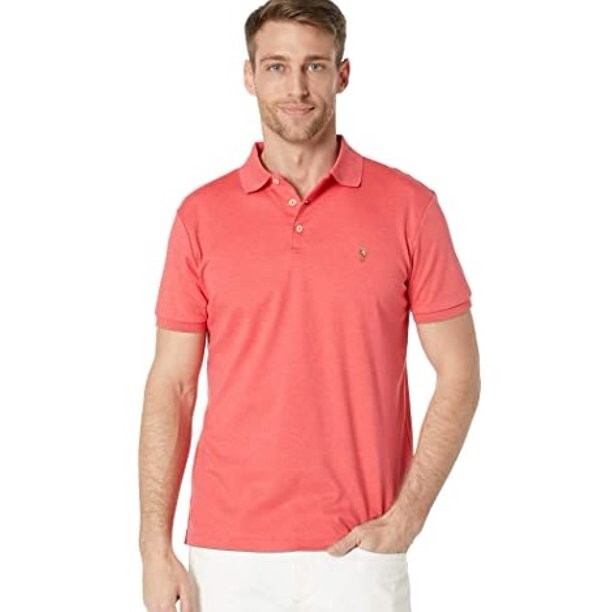 Polo Ralph Lauren L30821 Mens Rosette Classic Fit Soft Cotton Polo
