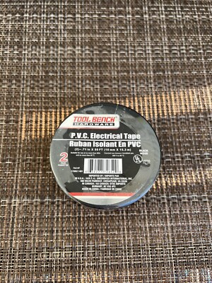 New ! 2PK TOOL BENCH HARDWARE P.V.C. ELECTRICAL TAPE Black Color