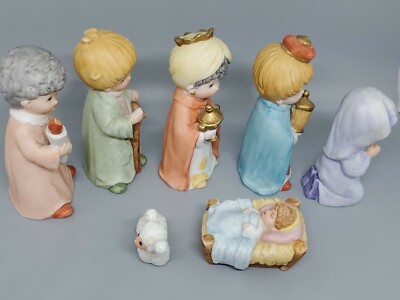 老人と子供の置物 Vintage 7 Piece HOMCO CHILDRENS NATIVITY 5602 & 5609 | eBay