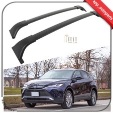 Fits 21-23 Toyota Venza Roof Rack Cross Bars Rails Cargo Bar Carrier Black