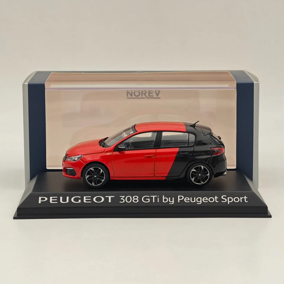 Norev 1/43 Peugeot 308 GTi SPORT VERSIO Red/BLACK Diecast Models Car Collection - Photo 4/4