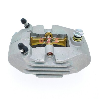 Caltric Rear Brake Caliper With Pads For Yamaha Raptor 700 700R 2006-2012 - Chrome