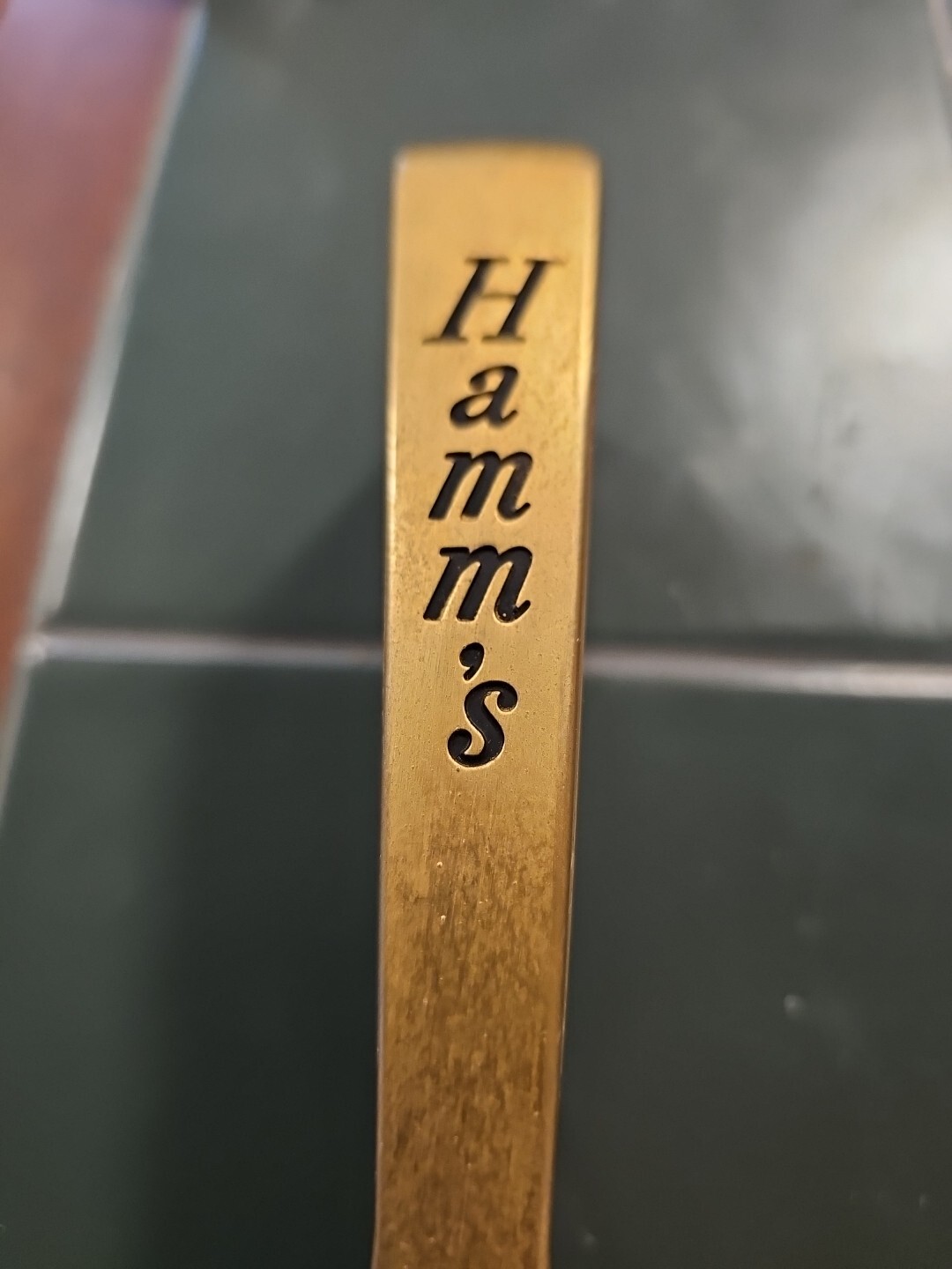 Vtg Hamm's Beer Dancing Goblets tap handle knob eBay