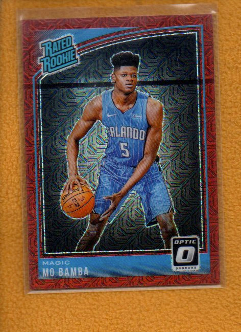 Mo Bamba 2018-19 Donruss Optic Rated Rookie Choice Red Prizm RC #160 /88