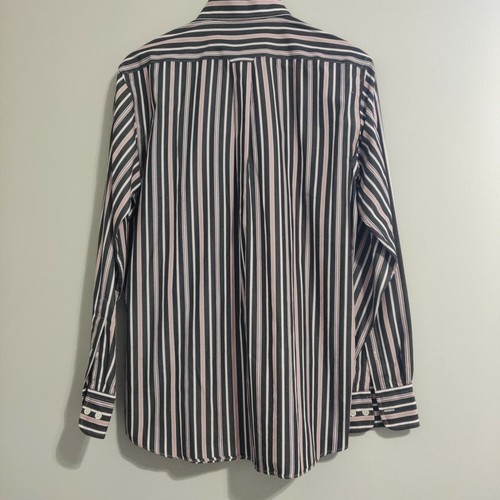 Faconnable Men's Striped Club Deauville Button Down Shirt Size Medium - Picture 8 of 10