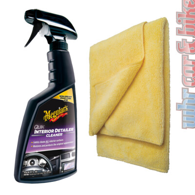 Meguiars Innenreiniger Quik Interior Detailer inkl. Supreme Shine Mikrofasertuch
