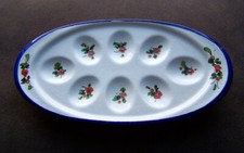 Servierplatte Eierplatte WMF Keramik 8 Eier 30 x 14,5 cm - alte Serie "Florenz"