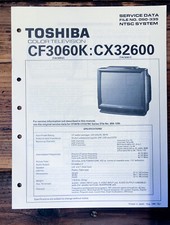 Toshiba CF3060K CX32600 TV Service Manual Original 
