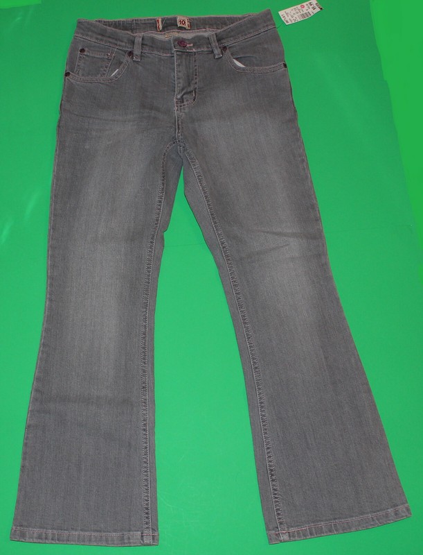 10 NWT Children's Place Gray Bootcut Plus Stretch Pants JEANS Girls 