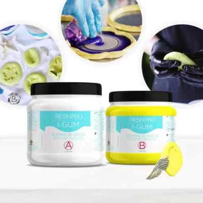 RESIN PRO GOMMA SILICONICA IN PASTA – PLASMABILE – KG 1 – Bi - Componente A + B