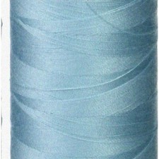 Aqua Mist 50wt Mako Cotton Thread - 1422yds of Solid Light Grey Turquoise Bliss 