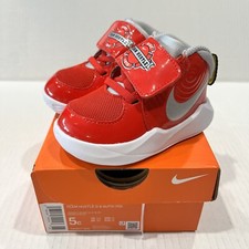 Infant Size 5C NEW Nike Kids Baby Team Hustle D9 Auto CK0617-600 Sneakers Shoes