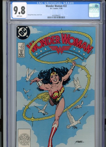 Wonder Woman #22 1988 DC CGC 9.8 White George Perez