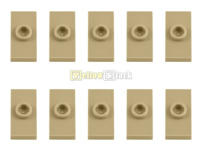 20X Lego 3794 Konverter Fliese Platte 1x2 mit 1 Noppen Beige Tan NEU