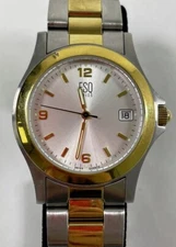 ESQ Esquire Swiss Watch Men 39mm Silver Tone Date E3487 (SPG058886)