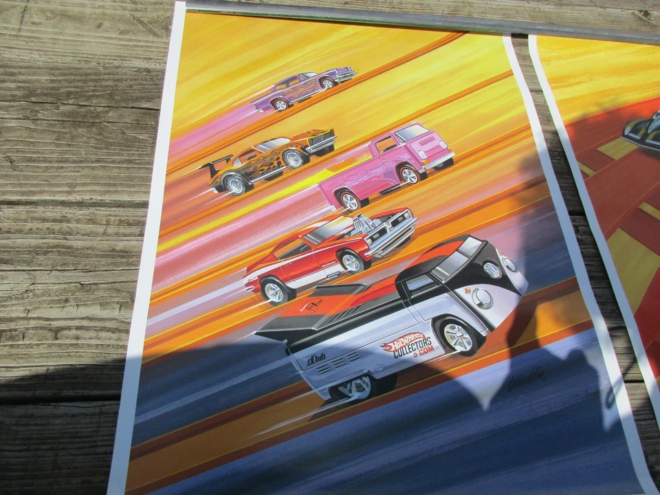 NOS 18 X 24 HOT WHEELS REDLINE 2007 & 2010 POSTERS - Image 2 of 4