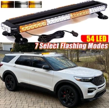 54 LED Strobe Light Bar Rooftop Double Side Emergency Warning For Ford Explorer 