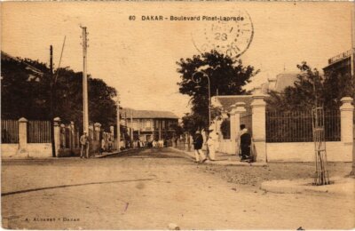 CPA AK SENEGAL - Dakar - Le Boulevard Pinet Laprade (84717)