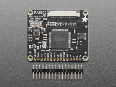 Adafruit RA8875 Treiberboard für 40-Pin TFT-Touch-Displays, 800x480 max., 1590