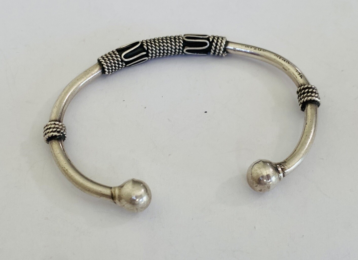 SILVER CUFF BRACELET 925 MEXICO MEN S