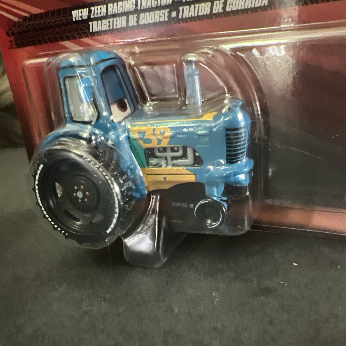 Pixar Cars Disney View Zeen Racing Tractor Blue New in Pack In
