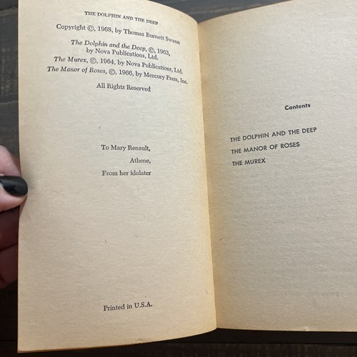 The Dolphin And The Deep ︱Thomas Burnett Swann ︱ 1968︱Science Fiction Book - Picture 6 of 6
