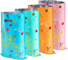 Large Plastic Aluminum Foil Gift Bags Bulk Kids Boys Girls Birthday Party Gift B