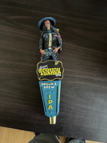 Shiner Bruja’s Brew IPA Beer Tap Handle Knob Breweriana Bar Display