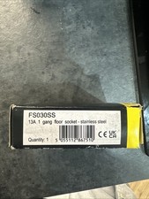 FS032SS Stainless Steel Click 13A 2Gang Floor Socket