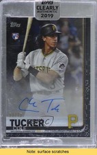 2019 Topps Clearly Authentic Auto Black 53/75 Cole Tucker #CAA-CT Auto READ 1u6