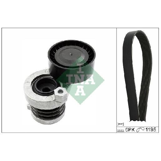 Keilrippenriemensatz FüR Nissan Qashqai J11 1.5 18 Bis 26 INA Neu K9K838-image