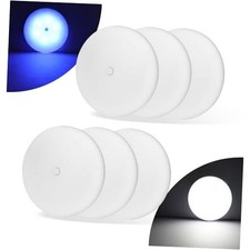 RV Puck Light 5Inch, Dimmable RV Light Fixture 12V, Camper Cool White 6Pack