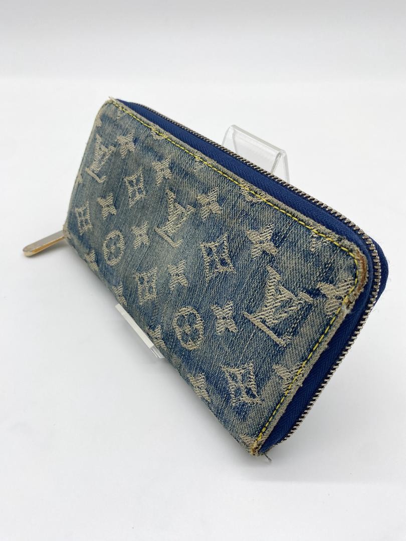 Good Quality Item Louis Vuitton Monogram Denim Long Wallet AA784 