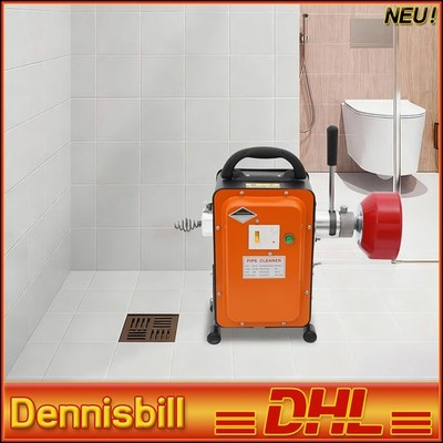 750W Orange Modern Drain Cleaner Machine Sewer Pipe Dredging Machine 230-240V