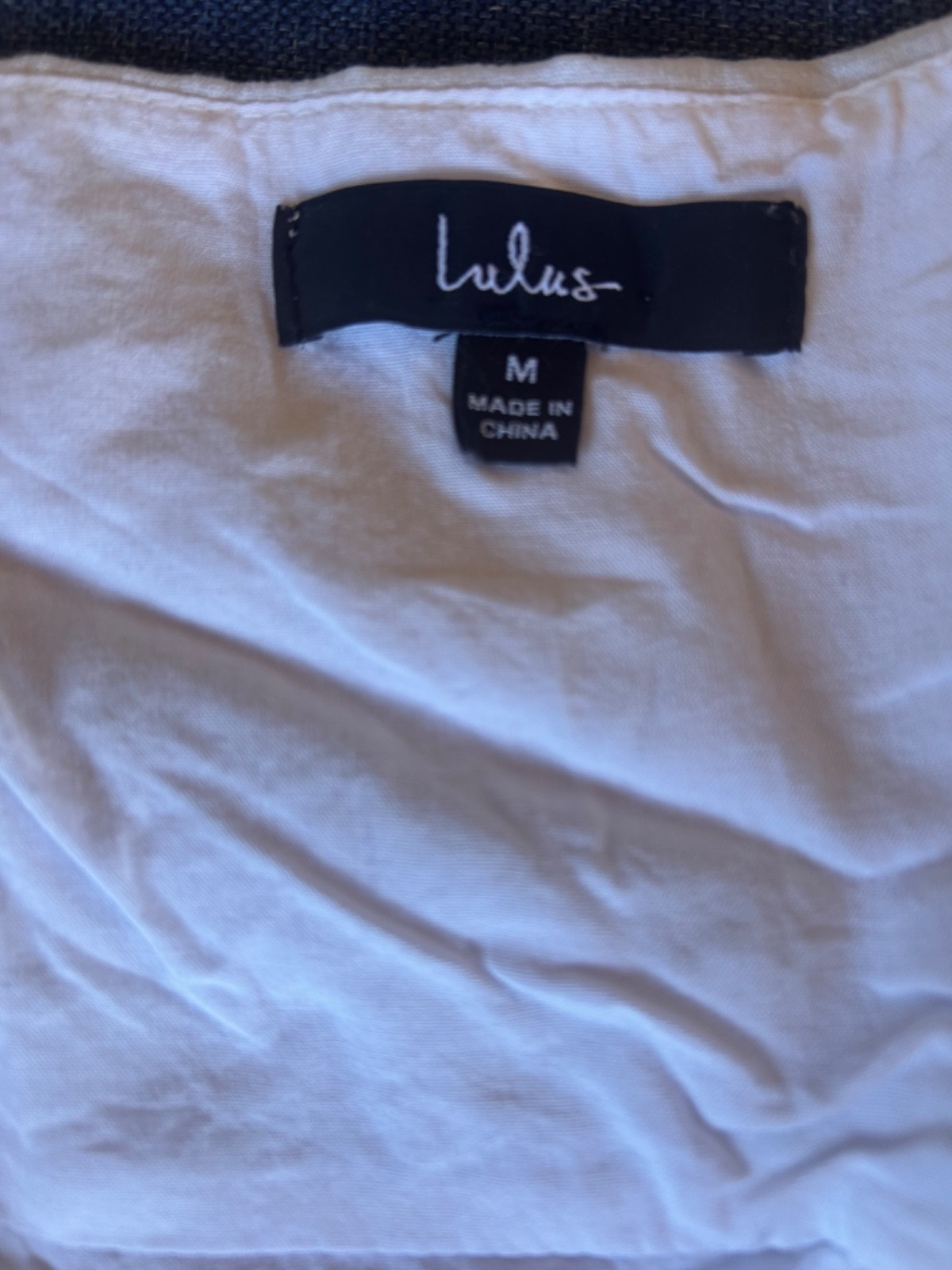 Lulus White button front collared halter top in S… - image 4