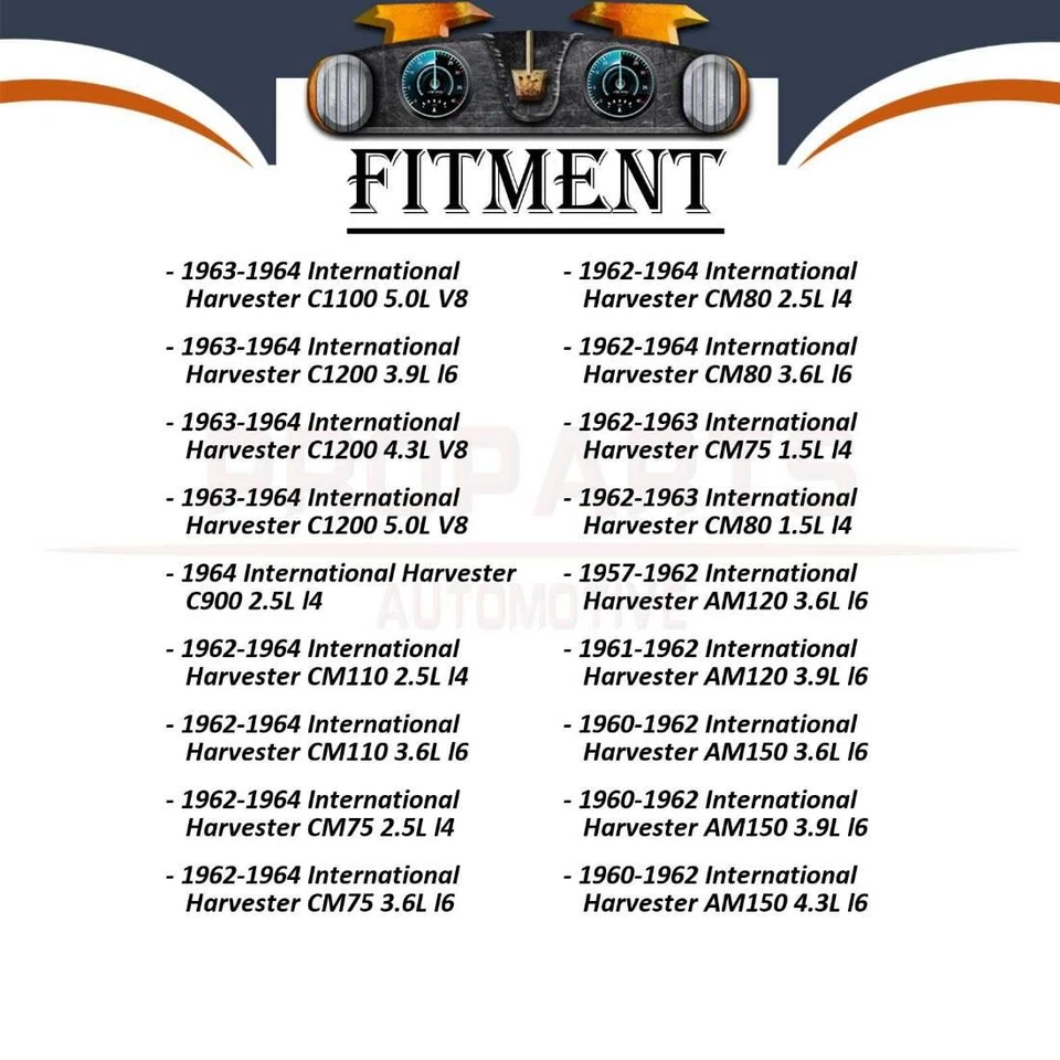 Manguera de freno trasera Sunsong 2x para International Harvester C110 1961-1962 3,9 L Foto 3 de 4