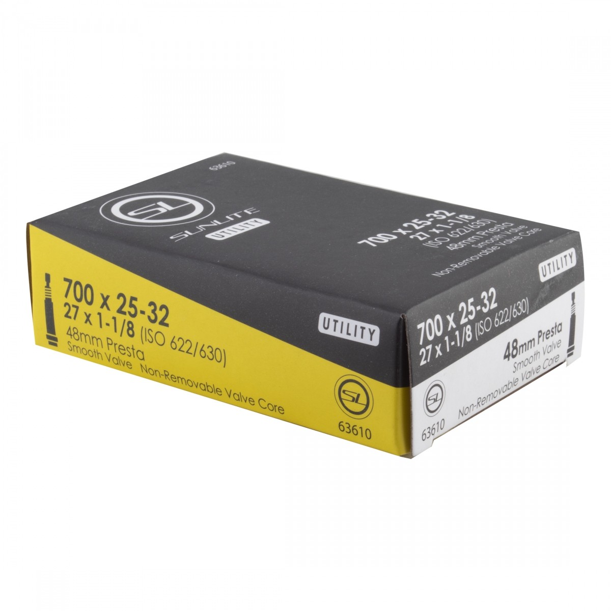 Велосипедная трубка Sunlite Utili-T Presta Valve 700x25-32mm клапан 48 мм тонкая стенка 3490₽