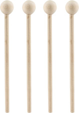 2 Pair 8 Inch Wood Mallets Percussion Sticks for Glockenspiel, Xylophone, Chime,