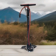 Schwinn Cyclone Max Floor Pump - Black And Red. New!!