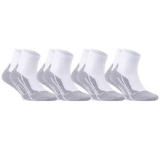 Cotton Athletic Quarter Socks with Cushion and Smooth Toe Seam for Men and Wo...